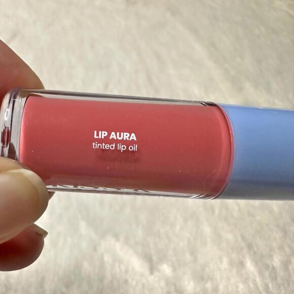 NIB Kiss & Smink Lip Aura Tinted Lip Oil Peony Full Size 3.5ml - Picture 6 of 12